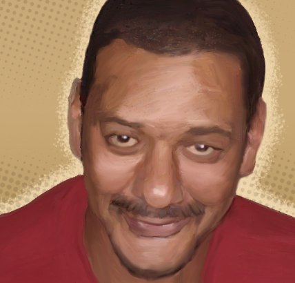Painting of Derrick Fudge